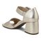 Vionic Chardonnay Women's Heeled Sandals - Stylish and Comfortable Quarter/Ankle/T-Strap Sandals - Gold - Back angle