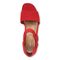 Vionic Chardonnay Women's Heeled Sandals - Stylish and Comfortable Quarter/Ankle/T-Strap Sandals - Red - Top