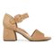 Vionic Chardonnay Womens Quarter/Ankle/T-Strap Sandals - Camel Suede - Right side