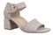 Vionic Chardonnay Women's Heeled Sandals - Stylish and Comfortable Quarter/Ankle/T-Strap Sandals - Cobblestone - Angle main