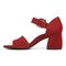 Vionic Chardonnay Womens Quarter/Ankle/T-Strap Sandals - Syrah Suede - Left Side