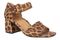 Vionic Chardonnay Women's Heeled Sandals - Stylish and Comfortable Quarter/Ankle/T-Strap Sandals - Tan Leopard - Angle main