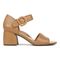 Vionic Chardonnay Womens Quarter/Ankle/T-Strap Sandals - Camel Nappa Leather - Right side