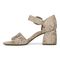 Vionic Chardonnay Women's Heeled Sandals - Stylish and Comfortable Quarter/Ankle/T-Strap Sandals - Oatmeal - Left Side