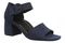 Vionic Chardonnay Women's Heeled Sandals - Stylish and Comfortable Quarter/Ankle/T-Strap Sandals - Navy Blazer - Angle main