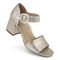 Vionic Chardonnay Women's Heeled Sandals - Stylish and Comfortable Quarter/Ankle/T-Strap Sandals - Gold - CHARDONNAY-I7818LA700-GOLD-13fl-med