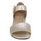 Vionic Chardonnay Women's Heeled Sandals - Stylish and Comfortable Quarter/Ankle/T-Strap Sandals - Gold - Front