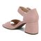 Vionic Chardonnay Women's Heeled Sandals - Stylish and Comfortable Quarter/Ankle/T-Strap Sandals - Light Pink - Back angle