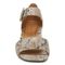 Vionic Chardonnay Women's Heeled Sandals - Stylish and Comfortable Quarter/Ankle/T-Strap Sandals - Oatmeal - Front