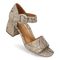 Vionic Chardonnay Women's Heeled Sandals - Stylish and Comfortable Quarter/Ankle/T-Strap Sandals - Oatmeal - CHARDONNAY-I7818L9251-OATMEAL-13fl-med