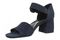 Vionic Chardonnay Women's Heeled Sandals - Stylish and Comfortable Quarter/Ankle/T-Strap Sandals - Navy Blazer - Left angle