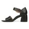 Vionic Chardonnay Womens Quarter/Ankle/T-Strap Sandals - Black Leather - Left Side