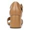 Vionic Chardonnay Womens Quarter/Ankle/T-Strap Sandals - Camel Nappa Leather - Back