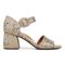 Vionic Chardonnay Women's Heeled Sandals - Stylish and Comfortable Quarter/Ankle/T-Strap Sandals - Oatmeal - Right side