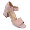 Vionic Chardonnay Women's Heeled Sandals - Stylish and Comfortable Quarter/Ankle/T-Strap Sandals - Light Pink - CHARDONNAY-I7818L2650-LIGHT PINK-13fl-med