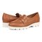 Vionic Cheryl II Women's Slip On Loafer Moc Casual Shoes - Tan Leather - pair left angle