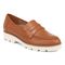 Vionic Cheryl II Women's Slip On Loafer Moc Casual Shoes - Tan Leather - Angle main