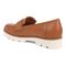 Vionic Cheryl II Women's Slip On Loafer Moc Casual Shoes - Tan Leather - Back angle