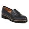 Vionic Cheryl II Women's Slip On Loafer Moc Casual Shoes - Navy Blue Leather - Angle main