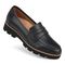 Vionic Cheryl II Women's Slip On Loafer Moc Casual Shoes - Navy Blue Leather - CHERYL II-I7819L9401-NAVY BLAZER-13fl-med