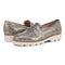 Vionic Cheryl II Women's Slip On Loafer Moc Casual Shoes - Gold - pair left angle