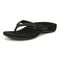 Vionic Dillon Shine Womens Thong Sandals - Black Rhinestone - Left angle