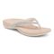 Vionic Dillon Shine Women's Thong Sandals - Stylish and Comfortable Footwear - Cream - Angle main