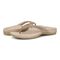 Vionic Dillon Shine Womens Thong Sandals - Champagne Rhinestone - pair left angle
