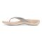 Vionic Dillon Shine Women's Thong Sandals - Stylish and Comfortable Footwear - Cream - Left Side
