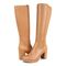 Vionic Ynez Womens High Shaft Boots - Camel Lthr Mcfbr - pair left angle