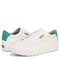 Dr. Scholl's Time Off Women's Comfort Sneakers - White Faux Leather - pair left angle