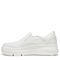 Dr. Scholl's Savoy Slip-on Women's Comfort Sneaker - White Fabric - Left Side