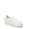 Dr. Scholl's Savoy Slip-on Women's Comfort Sneaker - White Fabric - Angle main