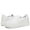 Dr. Scholl's Savoy Slip-on Women's Comfort Sneaker - White Fabric - pair left angle