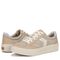 Dr. Scholl's Madison Lace Women's Comfort Sneaker - Taupe Faux Leather - pair left angle