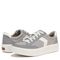 Dr. Scholl's Madison Lace Women's Comfort Sneaker - Grey Fabric - pair left angle