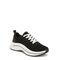Dr. Scholl's Wannabe Knit Platform Lace-Up Women's Sneaker - Black Fabric - Angle main