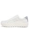 Dr. Scholl's Take It Easy Lace-Up Sustainable Women's Sneaker - White Leather - Left Side