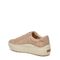 Dr. Scholl's Take It Easy Lace-Up Sustainable Women's Sneaker - Taupe Suede Leather - Swatch