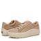 Dr. Scholl's Take It Easy Lace-Up Sustainable Women's Sneaker - Taupe Suede Leather - pair left angle