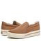 Dr. Scholl's Happiness Lo - Comfy Slip-On Women's Sneaker - Brown Fabric - pair left angle