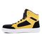 Volcom Evolve Men's Safety Toe High Top Skate Shoe - Comp Toe - SD10 - SR - Black And Yellow - Left side