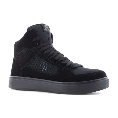 Volcom Evolve Men's Safety Toe High Top Work Shoe - Comp Toe - EH - SR - Triple Black - Angle main