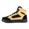 Volcom Evolve Men's Safety Toe High Top with Metarsal Guard Work Shoe - Comp Toe - SD10 - SR - Met Guard - Black And Yellow - Left side