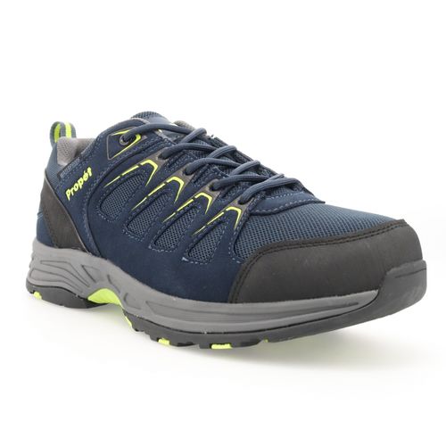 Propet Cooper Men's Waterproof Hiking Shoe - Navy/lime - angle main