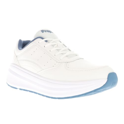 Propet Ultima Women's Shoe - White/denim - angle main