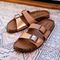 Bearpaw JULIETA II Women's Sandals - 3005W - Luggage/rose Gold - lifestyle view