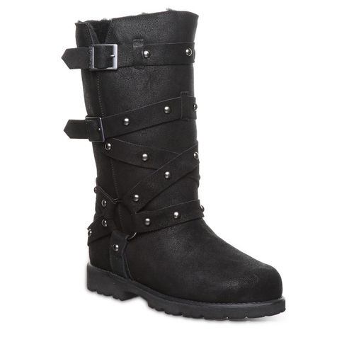 Bearpaw Theo Aged Black Studded Women's Tall Boots -  3044w Black 1  42550
