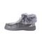 Kids' Comfort Shoe - Lamo Cassidy CK2152 - Grey Plaid - Back View