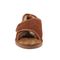 Lamo APMA Men's Open Toe Wrap Slippers CM2337 - Chestnut - Front View